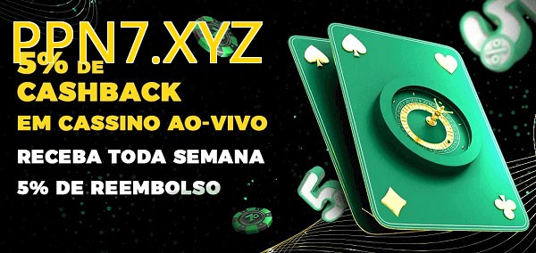 Promoções do cassino ao Vivo PPN7.XYZ